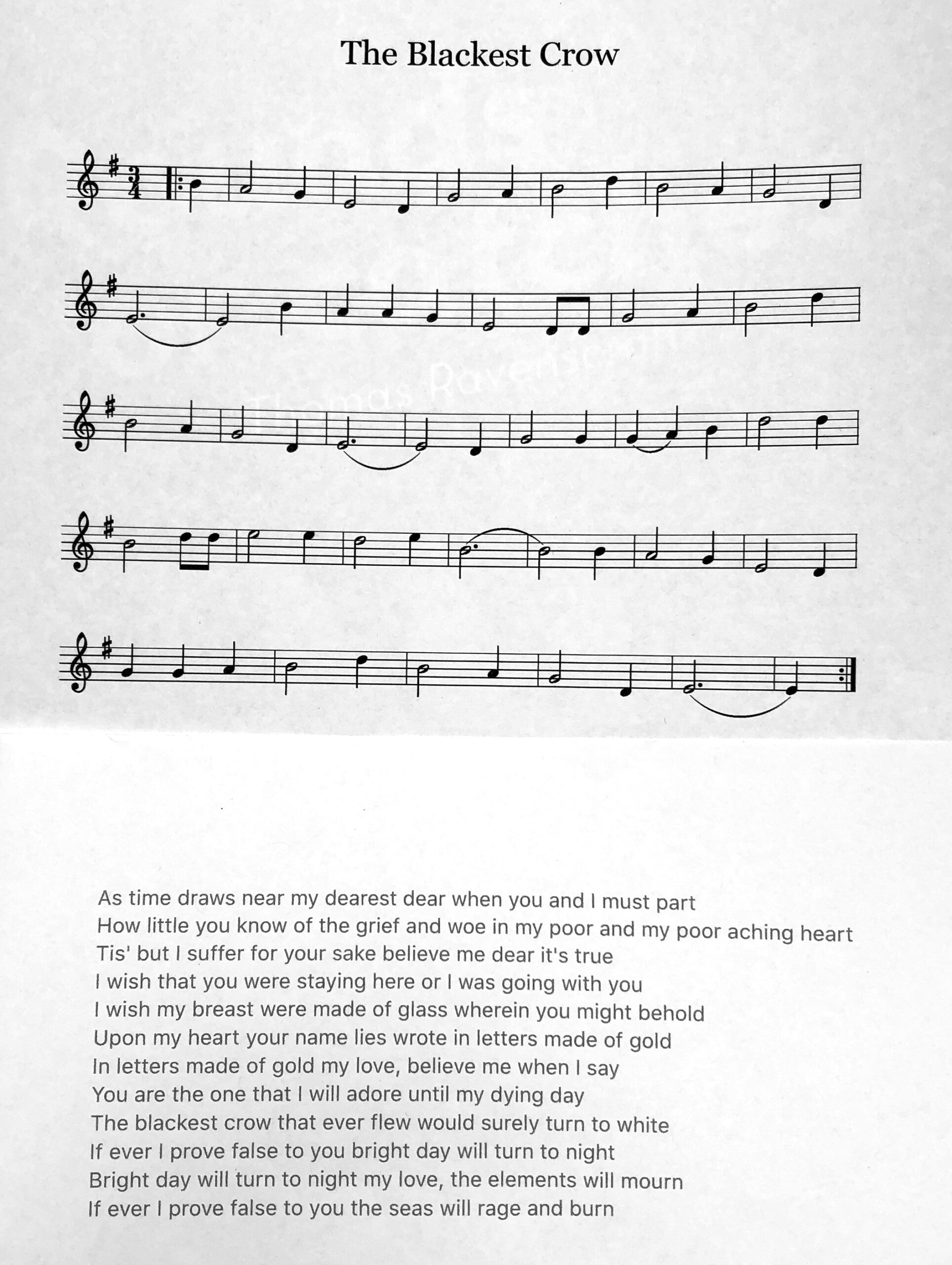 Blackest Crow Boxwood Festivals