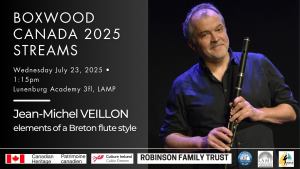 Canada 2025: Jean-Michel Veillon - elements of Breton style Wednesday 7/23/25 – Online