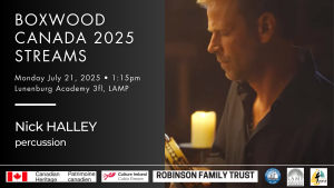 Canada 2025: Nick Halley - develop & improve your rhythm Monday 7/21/25 – Online