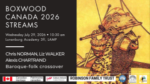 Chris NORMAN, Alexis CHARTRAND & Liz WALKER: Baroque-folk cross-over